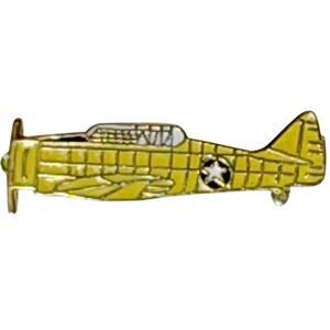 T-6 Texan Trainer Aircraft Hat Lapel Brooch Pin WWII USAAC Trainer 1.25" x 3/8"